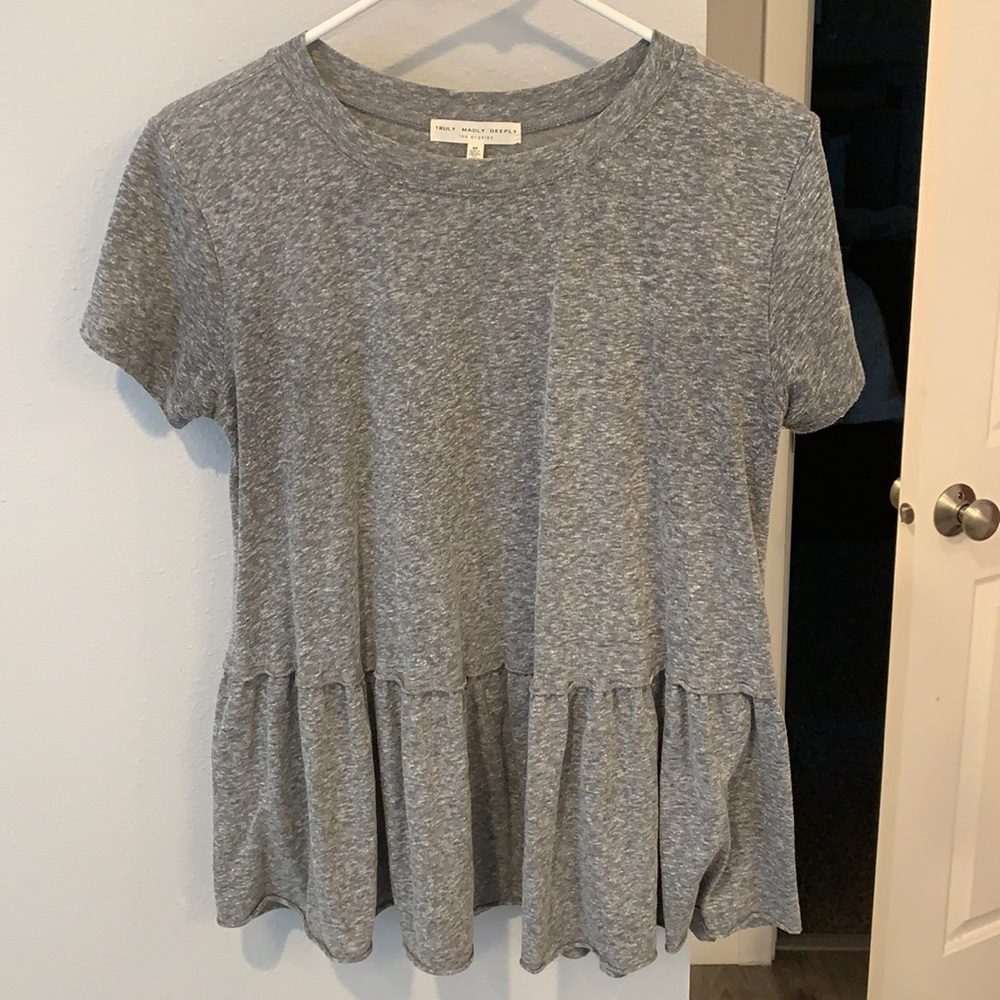 Urban Outfitters Truly Madly Deeply Peplum Top